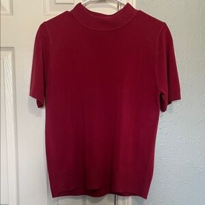 Sag Harbor Magenta Knit Top